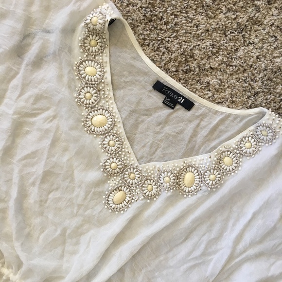 Sheer Beach Coverup Top - Picture 2 of 4